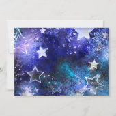 Space Background with Stars Einladung (Vorderseite)