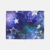 Space Background with Stars Fleecedecke (Vorderseite (Horizontal))