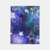 Space Background with Stars Fleecedecke (Vorderseite)