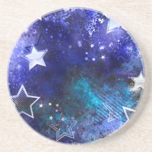 Space Background with Stars Getränkeuntersetzer
