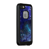 Space Background with Stars LifeProof iPhone Hülle (Hinten/Rechts)