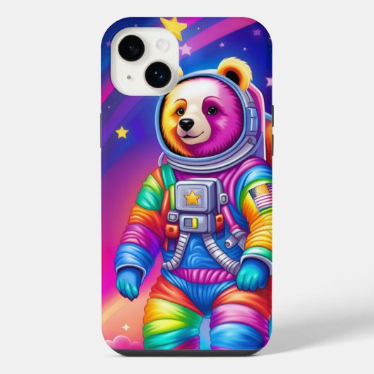 Space Bären Phone Case iPhone Hülle (Rückseite)