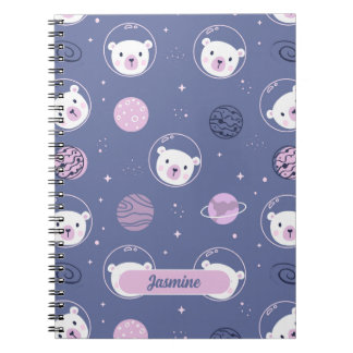 Space Bears Personalisiert Spiral Notebook Notizblock