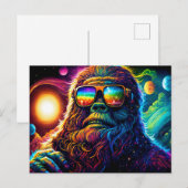 Space Bigfoot: Eine wilde Reise durch die Galaxien Postkarte (Vorne/Hinten)
