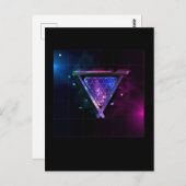 Space Billard Player Pool 8 Ball Postkarte (Vorne/Hinten)