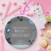 Space Birthday Alien Themed Blue Paper Teller (Party)