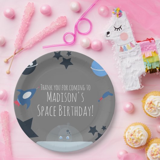 Space Birthday Alien Themed Blue Paper Teller (Party)