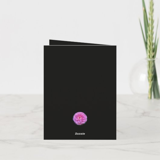 Space Birthday Card Dankeskarte (Rückseite)