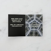 Space Birthday Card Dankeskarte (Innenseite)