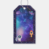 Space Birthday Geschenkanhänger (Rückseite)