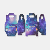 Space Birthday Geschenkschachtel (Ungefaltet)
