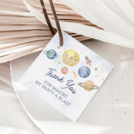 Space Birthday Party Gefallen Danke Tag Geschenkanhänger