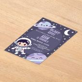 Space Birthday Party Invitation | Galaxy Astronaut Acryleinladungen (Ablage )