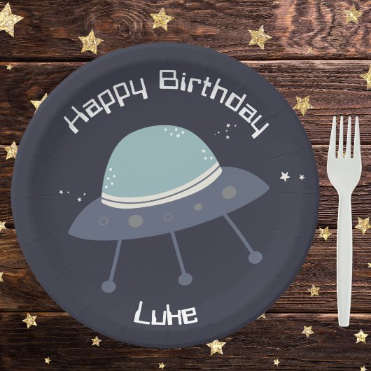 Space Birthday Party Paper-Teller Pappteller