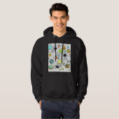"Space" Black Men Hoodie (Vorne ganz)