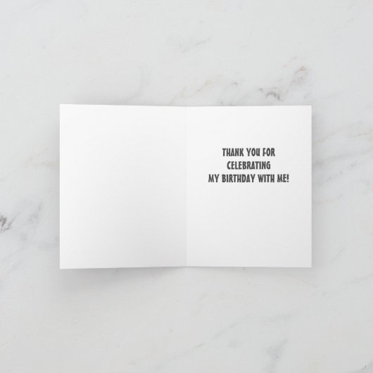 Space Bloff Geburtstagsparty Danke (Innenseite)