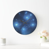 Space Blue Große Wanduhr (Zuhause)