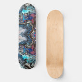 Space blue pouring persoonlijk skateboard (Vorderseite)