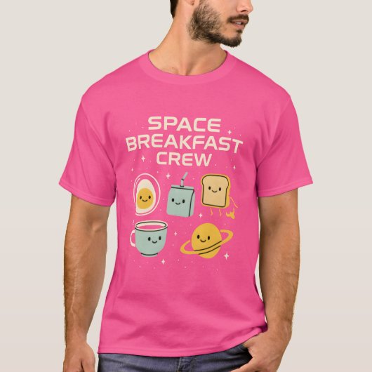 Space Breakfast Crew vintage T-Shirt (Vorderseite)