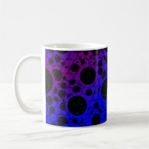 Space Bubble Spots - Blau/Lila Kaffeetasse