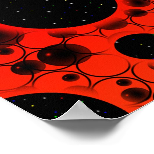 Space Bubble Spots - Heat PBROY Poster (Ecke)