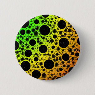 Space Bubble Spots - Rainbow BGYOR Button