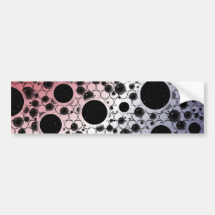 Space Bubble Spots - Red/White/Blue Autoaufkleber