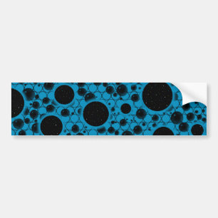 Space Bubble Spots - Sky Blue Autoaufkleber