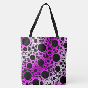 Space Bubble Spots - Weiß/Rosa Tasche