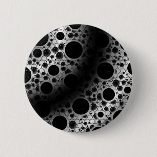 Space Bubble Spots - White/Black Button