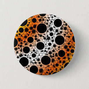 Space Bubble Spots - Yellow/Orange/White Button