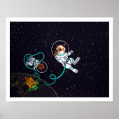 Space Bunnies Print Poster (Vorne)