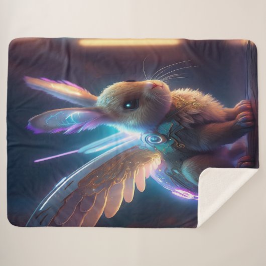 Space Bunny Sherpadecke (Vorderseite (Horizontal))