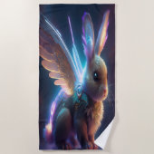 Space Bunny Strandtuch (Vorderseite)