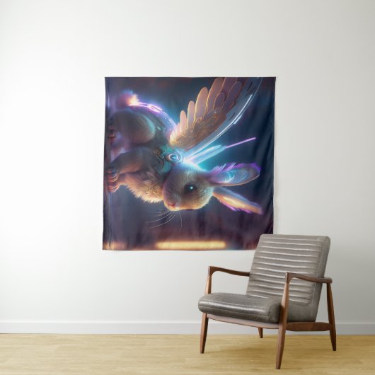 Space Bunny Wandteppich (Beispiel (Horizontal))