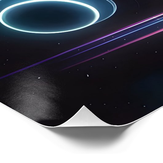 Space Butterfly Dragon Poster (Ecke)