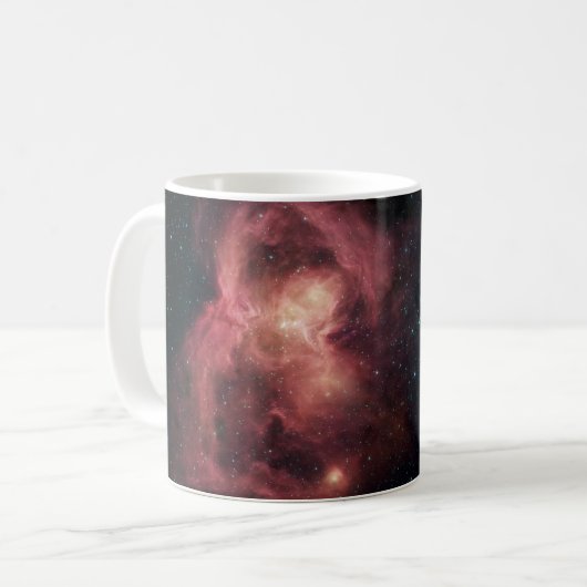 Space Butterfly Nebel Kaffeetasse (Vorderseite Links)