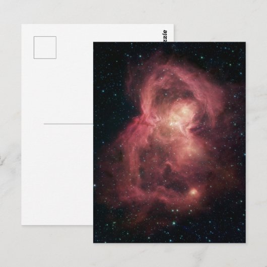 Space Butterfly Nebel Postkarte (Vorne/Hinten)