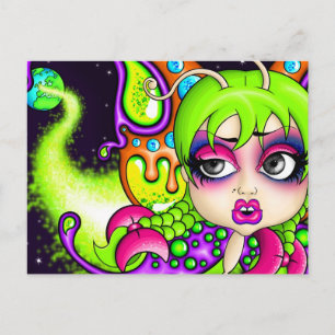 Space Butterfly Postkarte