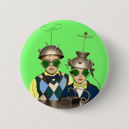 Space Cadet Brothers Button (Vorderseite)