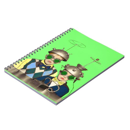 Space Cadet Brothers Notizblock (Linke Seite)