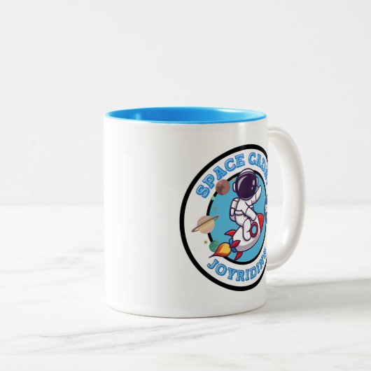 Space Cadet - Joyriding Zweifarbige Tasse (VorderseiteRechts)