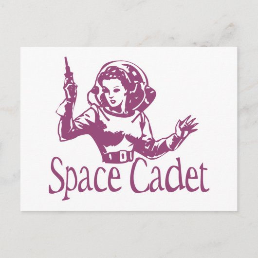 Space Cadet Pink Postkarte (Vorderseite)