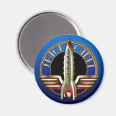 Space Cadet Round Magnet (Vorderseite/Rückseite)