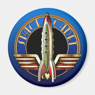 Space Cadet Round Magnet