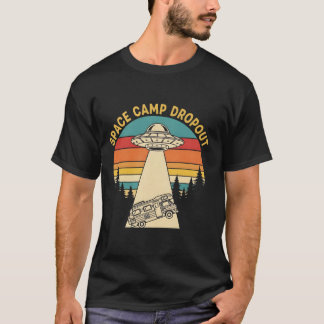 Space Camp Dropout | Vintage UFO Alien Entführung  T-Shirt