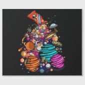 Space Candy Geschenkpapier (Flach)