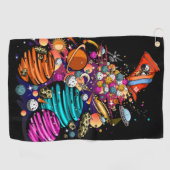 Space Candy Golfhandtuch (Horizontal)