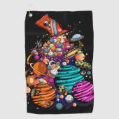 Space Candy Golfhandtuch (Vorderseite)