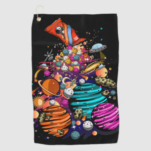 Space Candy Golfhandtuch